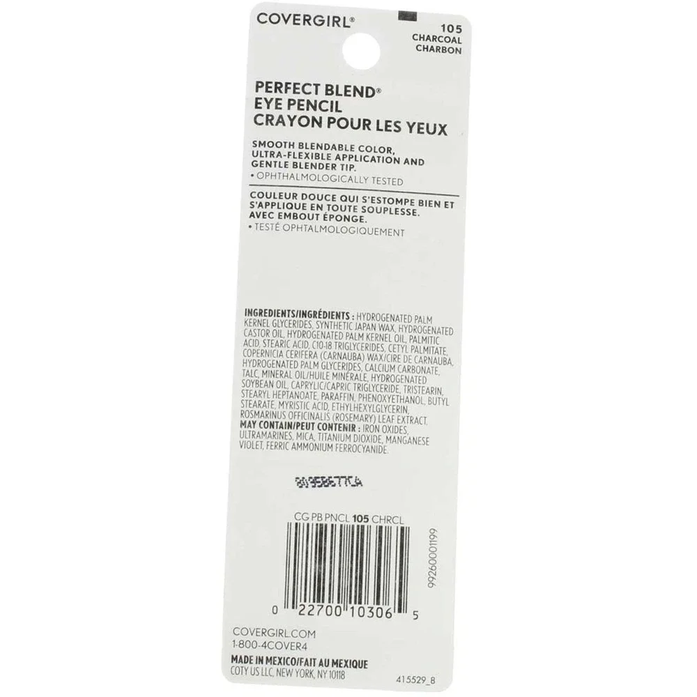 CoverGirl‎ Perfect Blend Eyeliner, Charcoal 105, Water Resistant, 0.03 oz